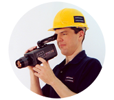 Thermographer with infrared camera